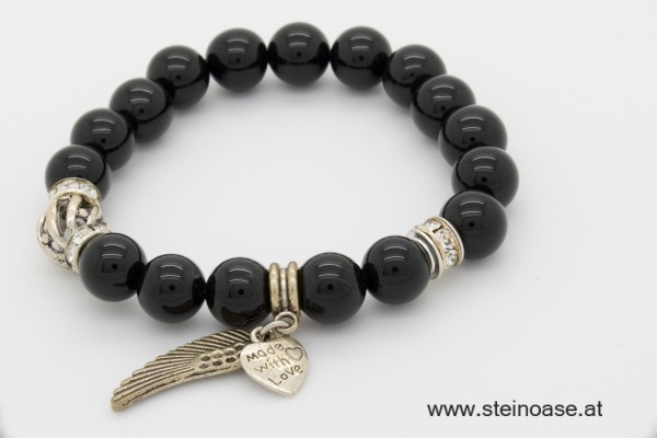 Armband Onyx "Flügel"